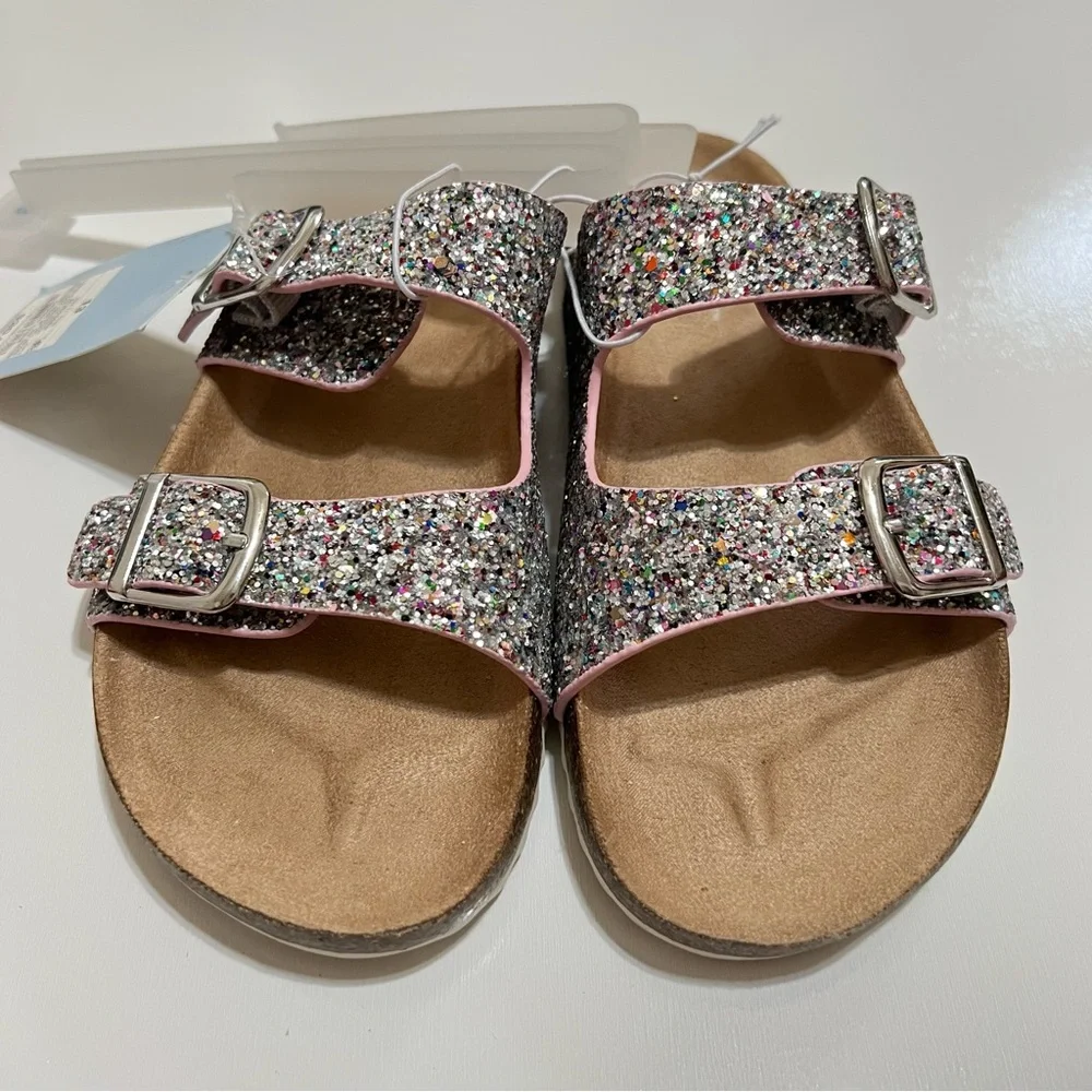 NWT Cat & Jack Kids Drew Footbed Sandal- Size 13